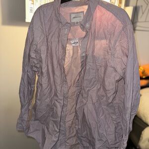 American Eagle Outfitters Striped Shirt - Pink